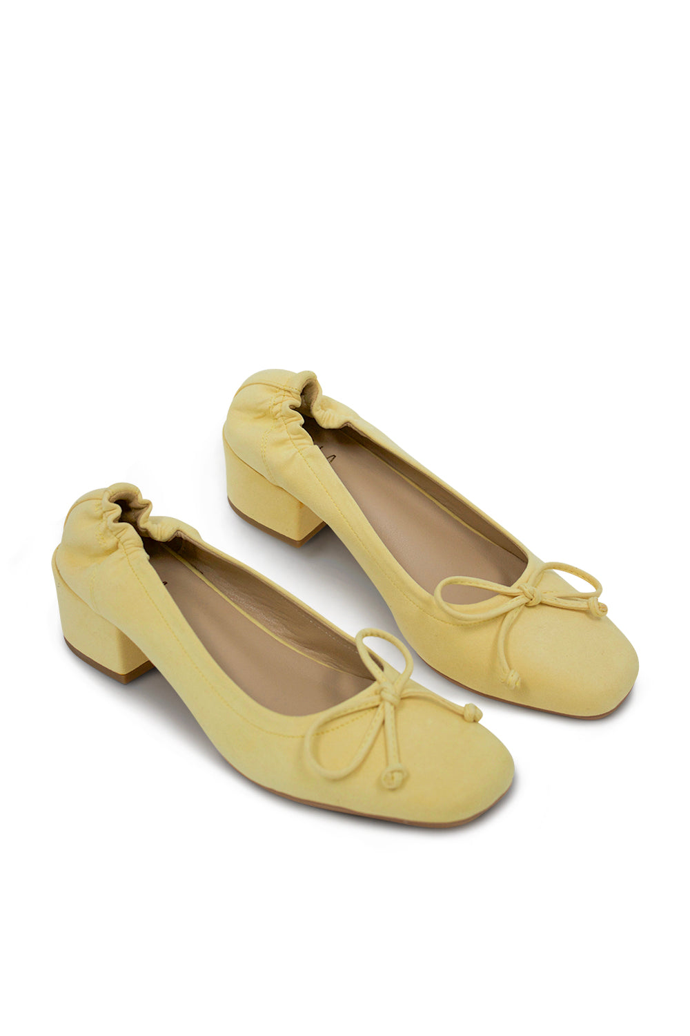 Margot Ballet Flats- Yellow Suede