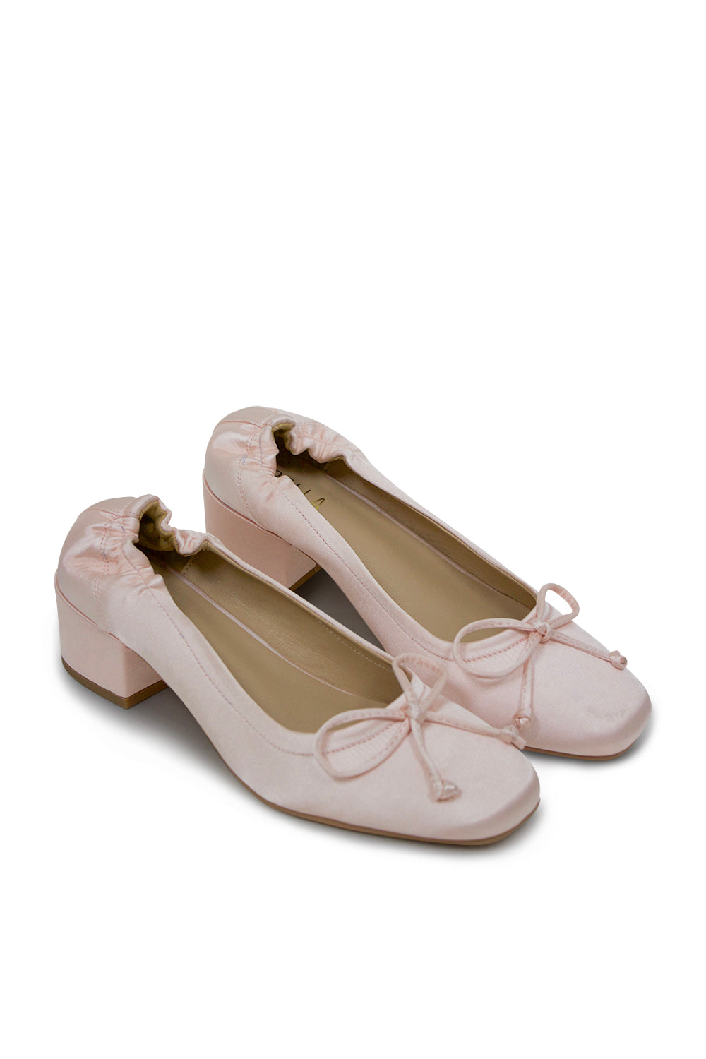 Margot Ballet Flats- Pink Satin