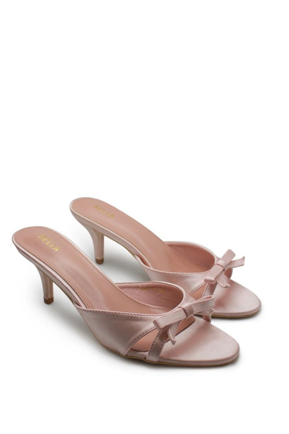 Delia Bow Heel - Pink SatinHeels