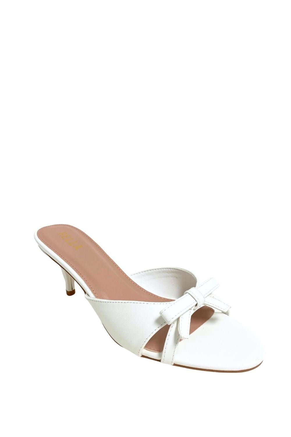 Delia Bow Heel - WhiteHeels