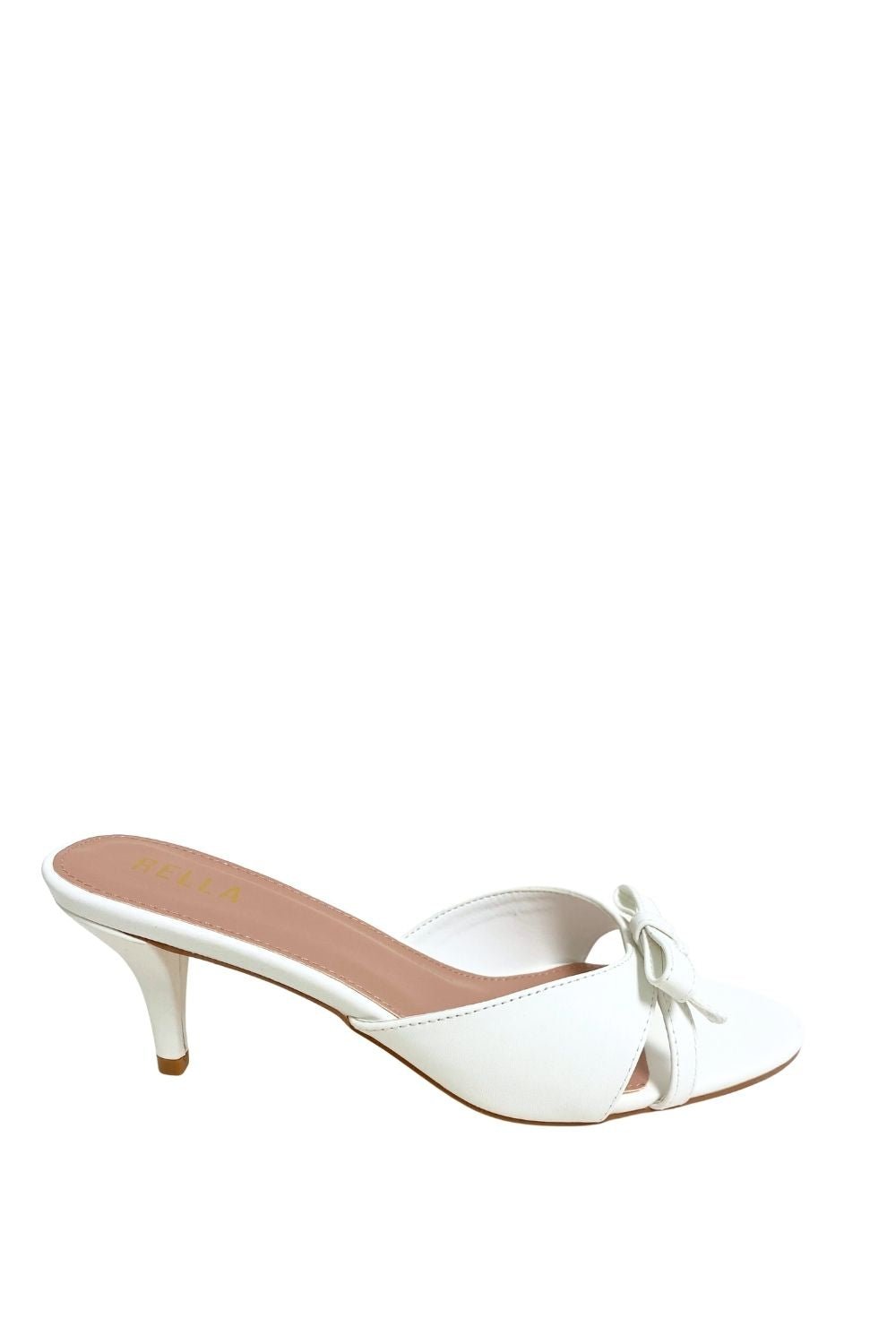 Delia Bow Heel - WhiteHeels