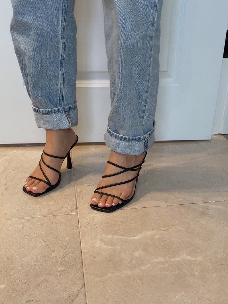 Gini Strappy Mule HeelHeels