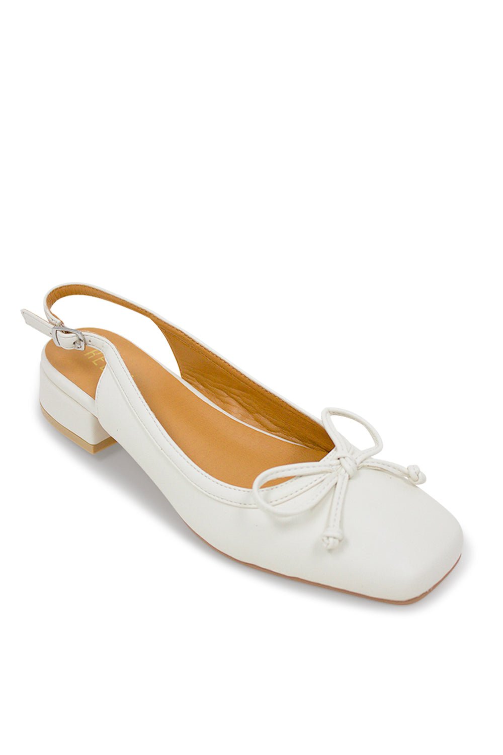 Iris Slingback Ballet Flat - WhiteFlat