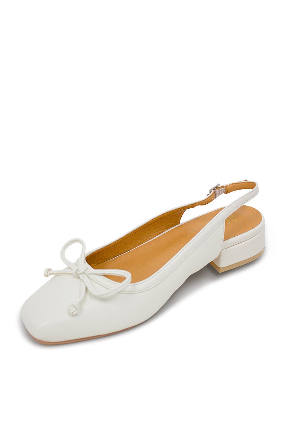 Iris Slingback Ballet Flat - WhiteFlat