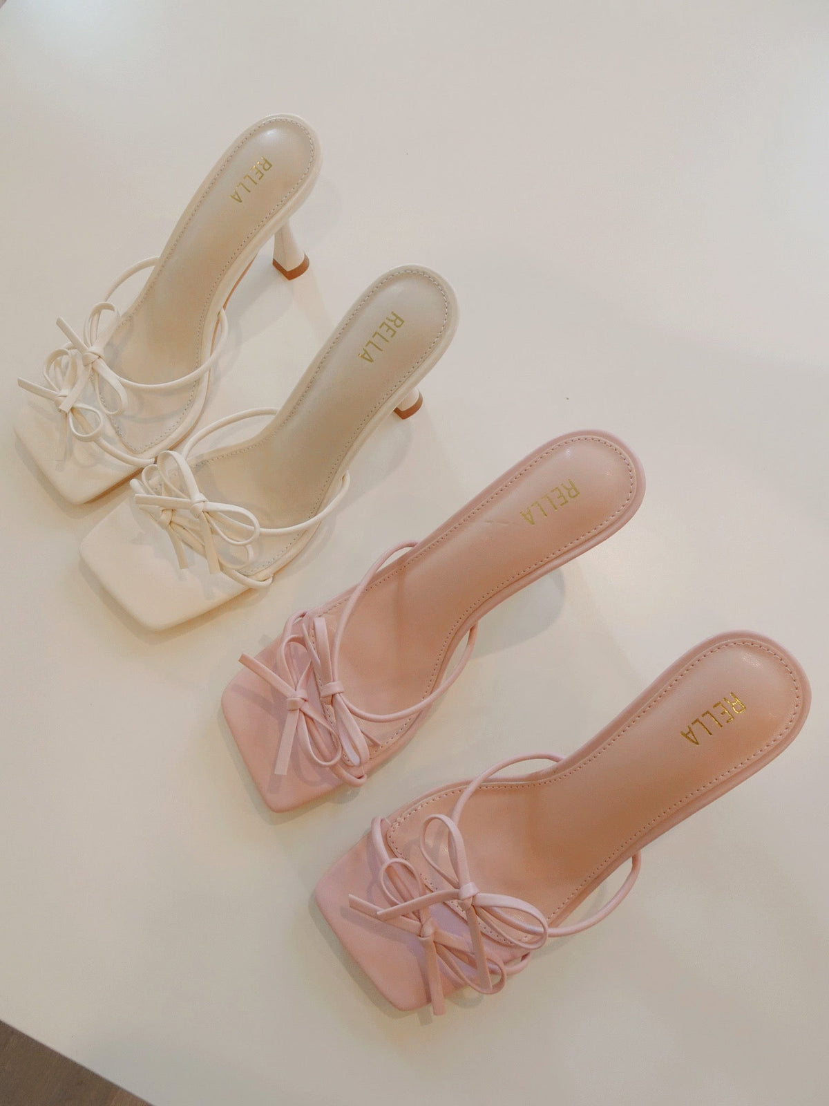 Kitty Bow Heel - PinkHeels