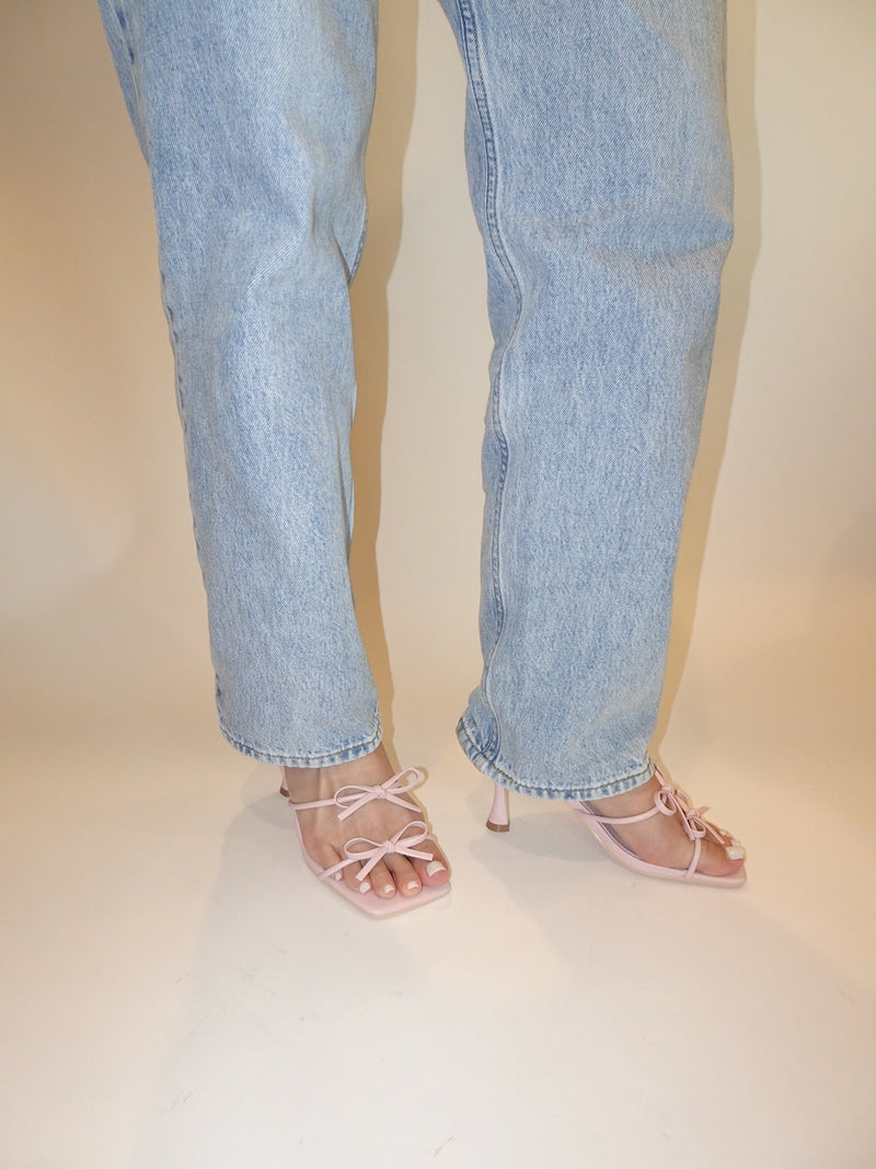 Kitty Bow Heel - PinkHeels
