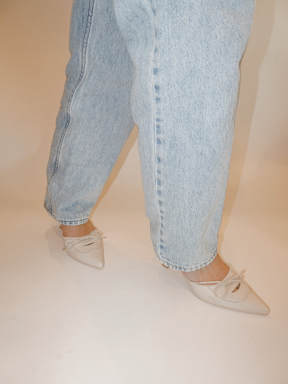Mazzy Pointed Toe Kitten Heel - BeigeHeels