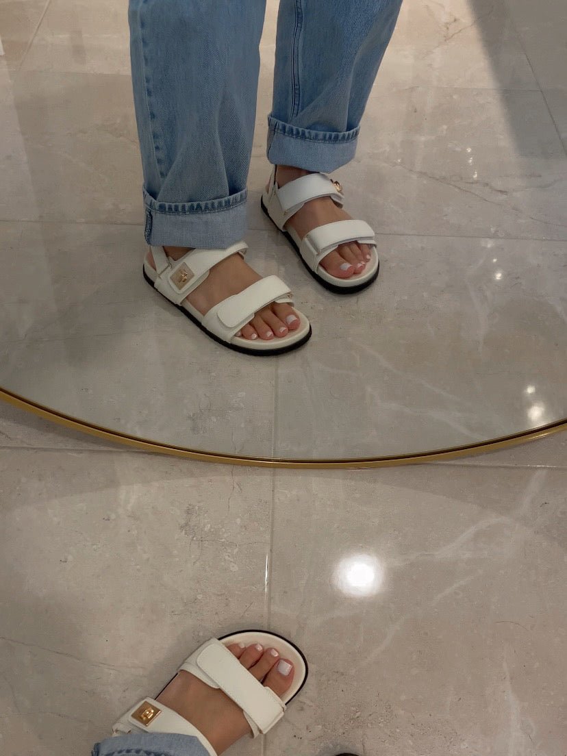 Palmer Flatform Sandal - CreamSandals
