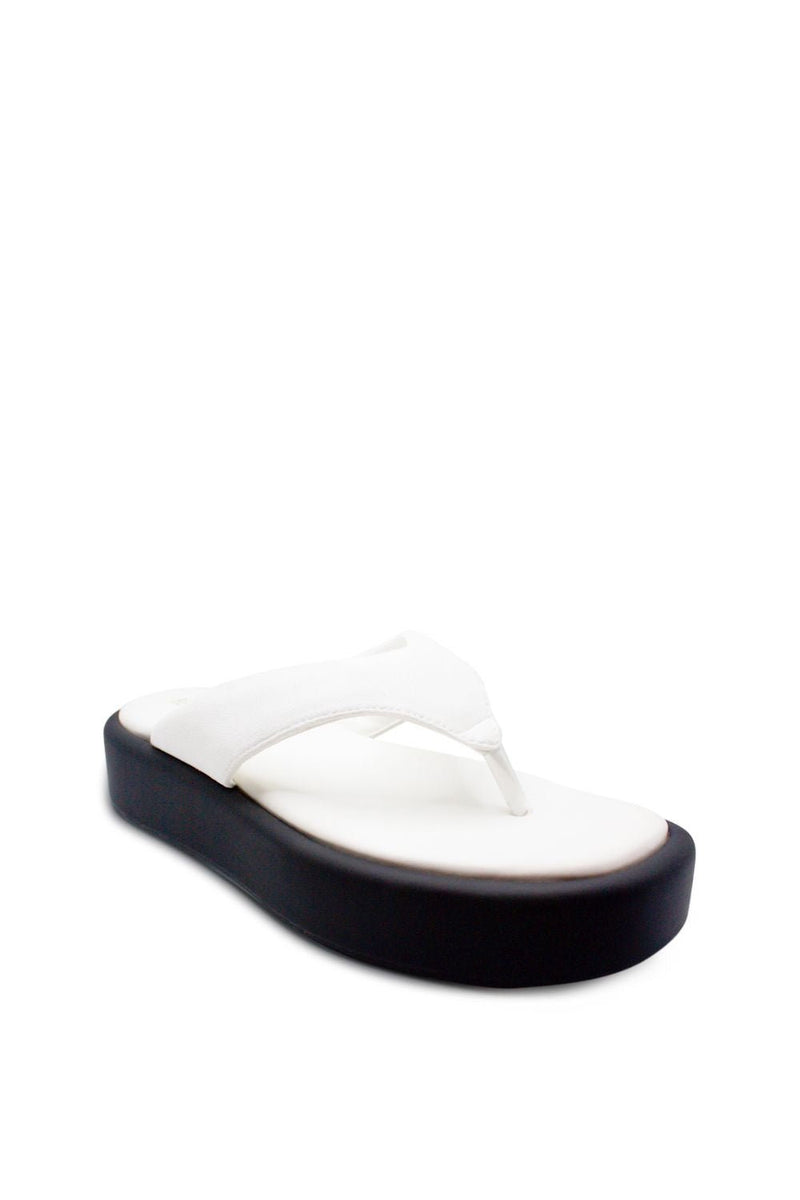 Parker Platform Thong Sandal - WhiteSandals