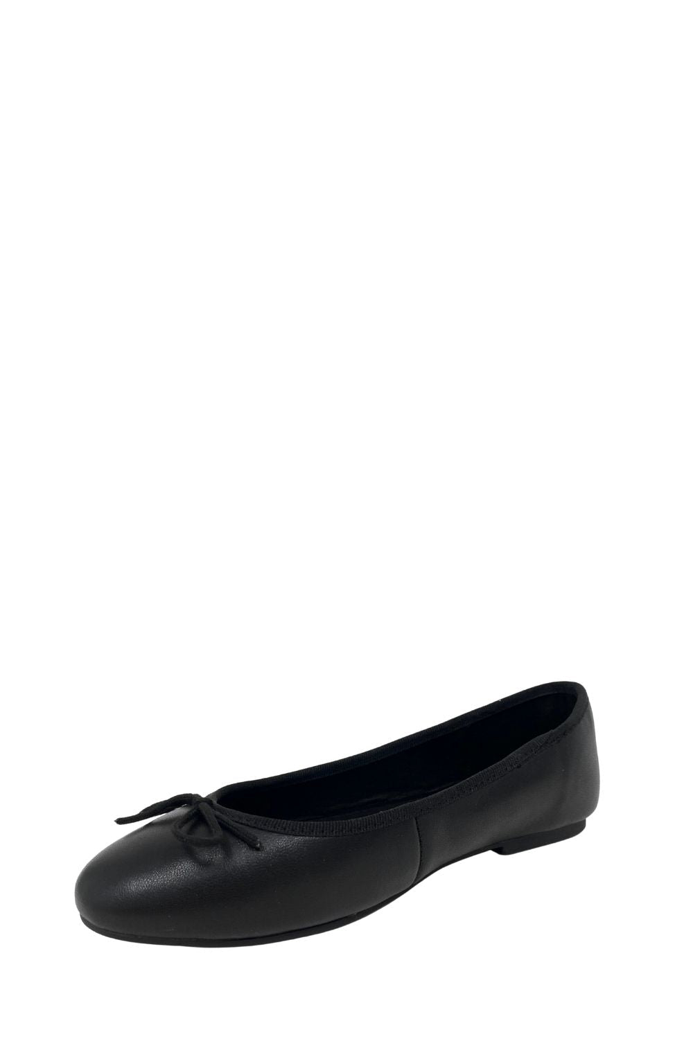 Rosie Leather Flats - BlackSandals