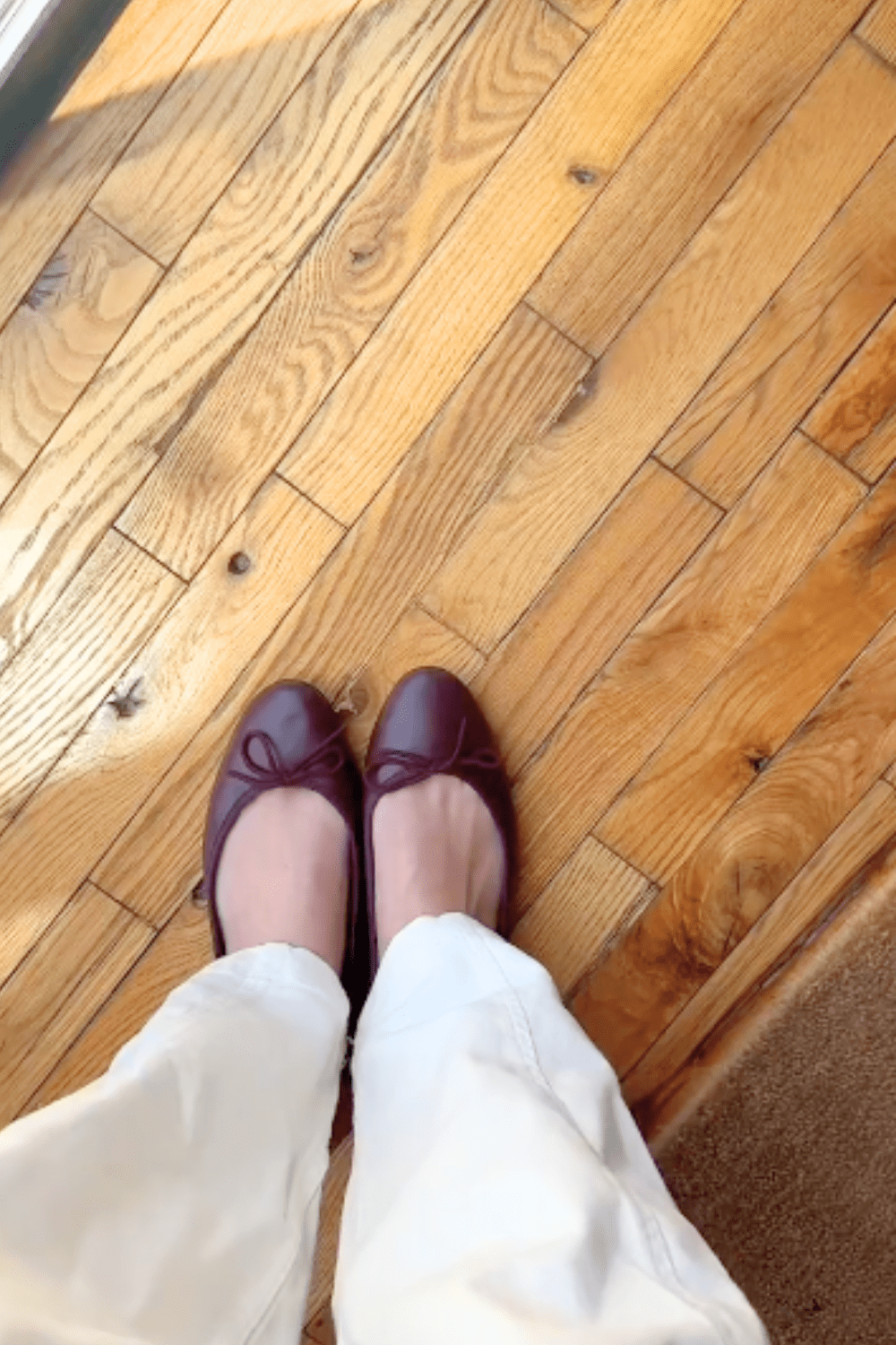 Rosie Leather Flats - BurgundySandals
