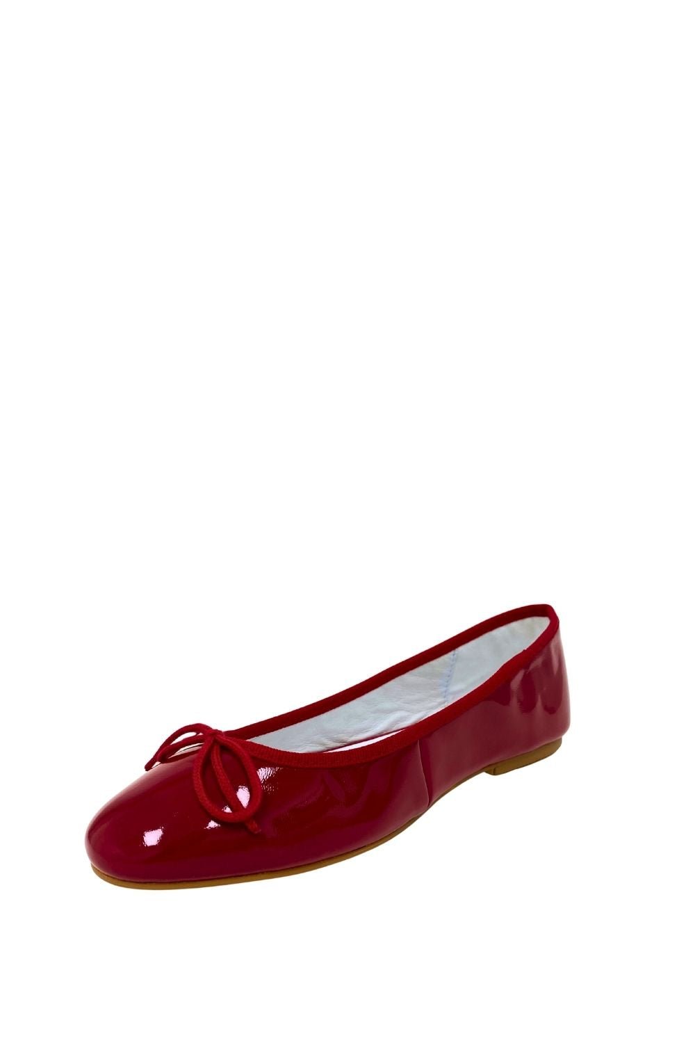 Rosie Leather Flats - RedSandals