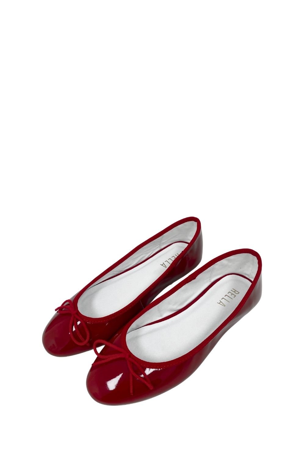 Rosie Leather Flats - RedSandals