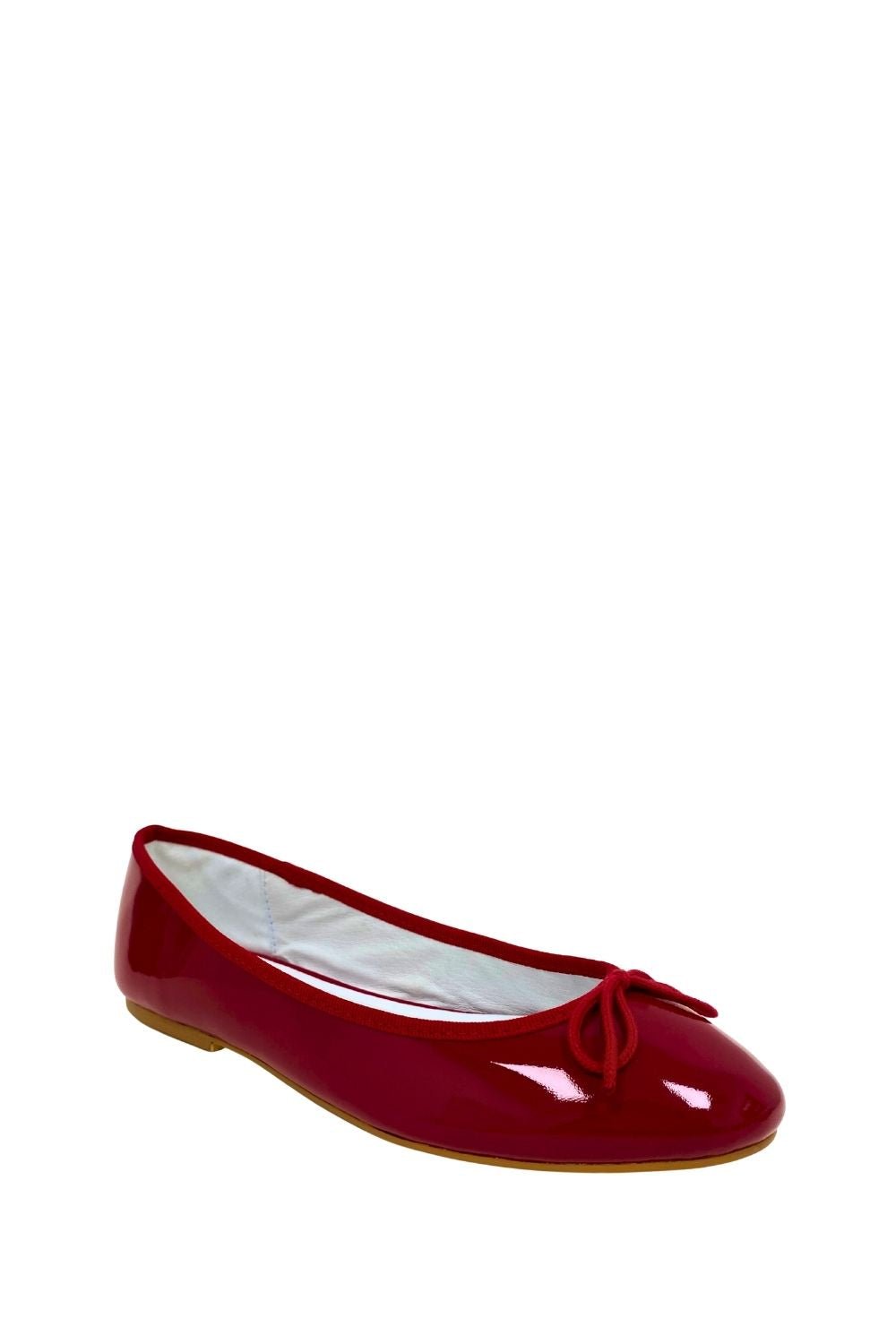 Rosie Leather Flats - RedSandals