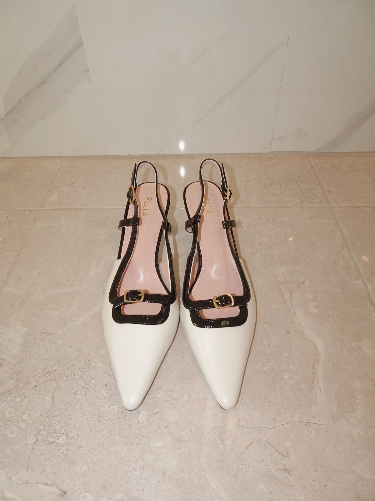 Sera Slingback Heel - WhiteHeels