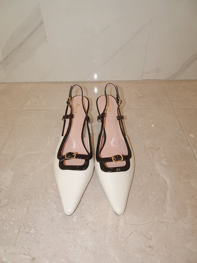Sera Slingback Heel - WhiteHeels