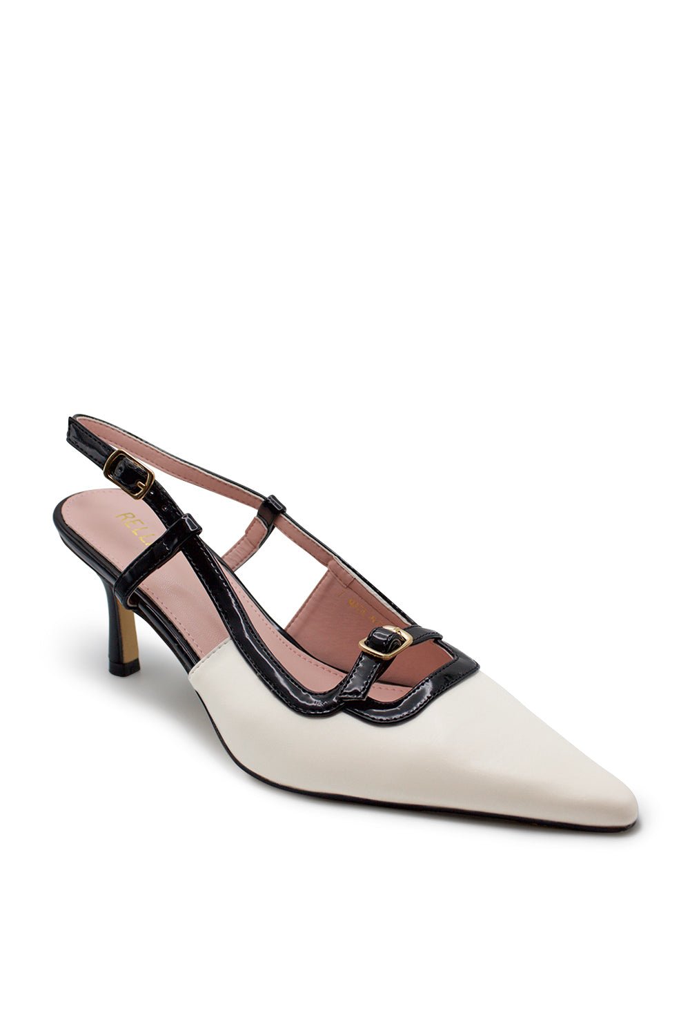 Sera Slingback Heel - WhiteHeels