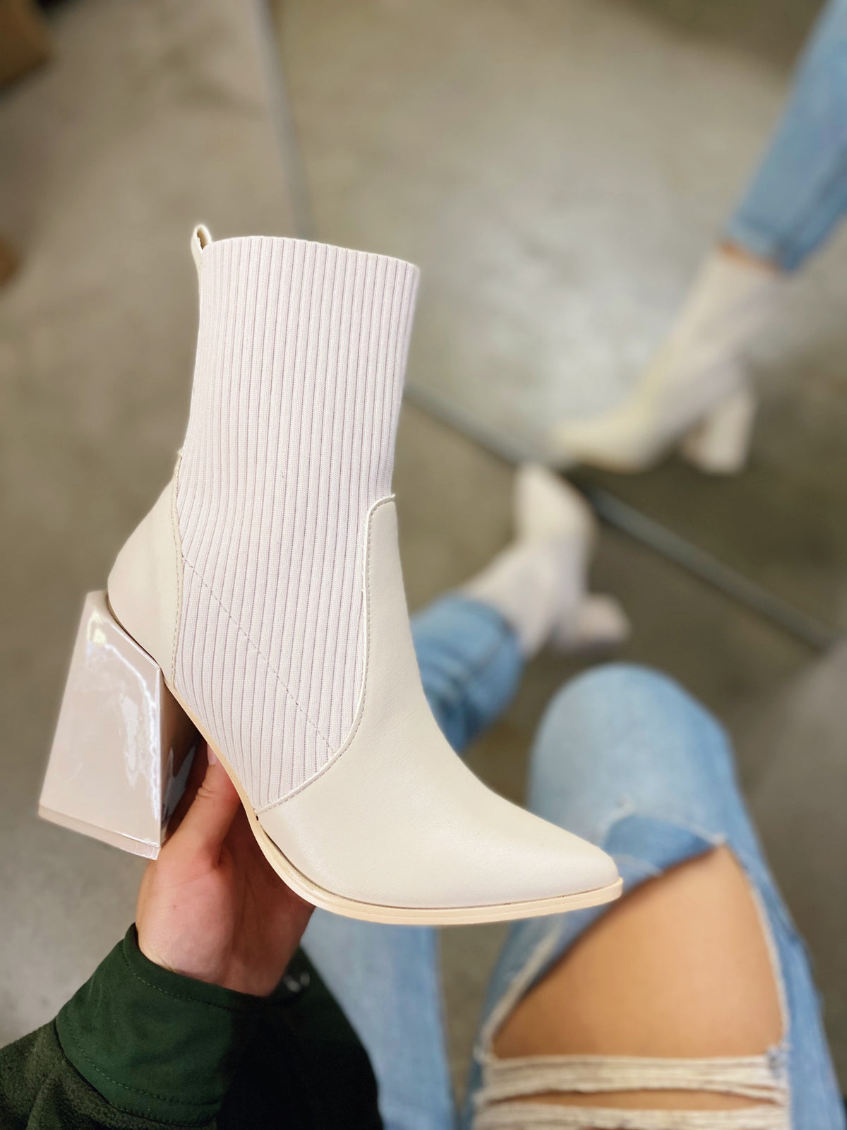 Blonde Ankle Boot