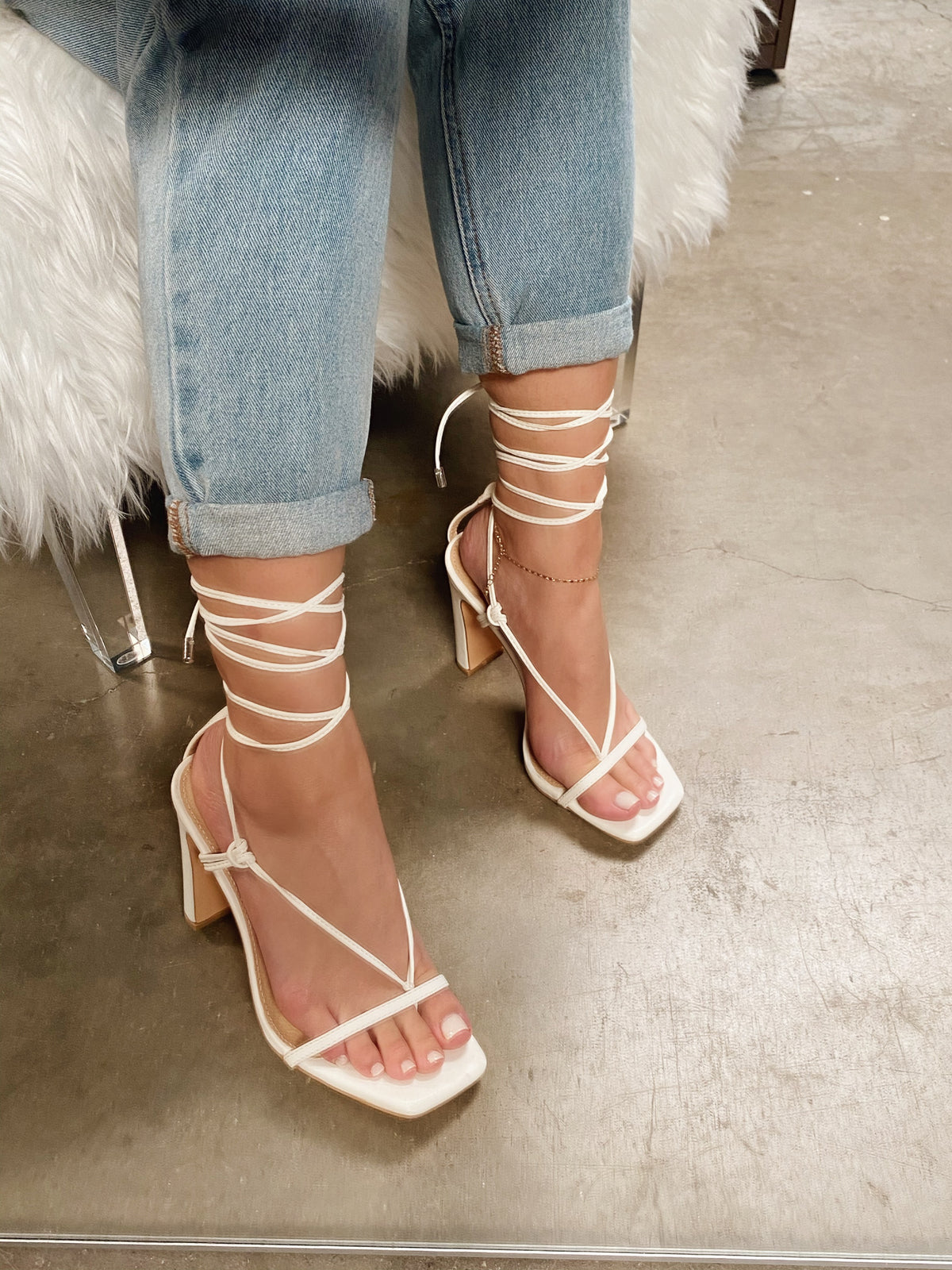 Allure Lace Up Heel