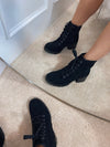 Steph Boot - Black Suede